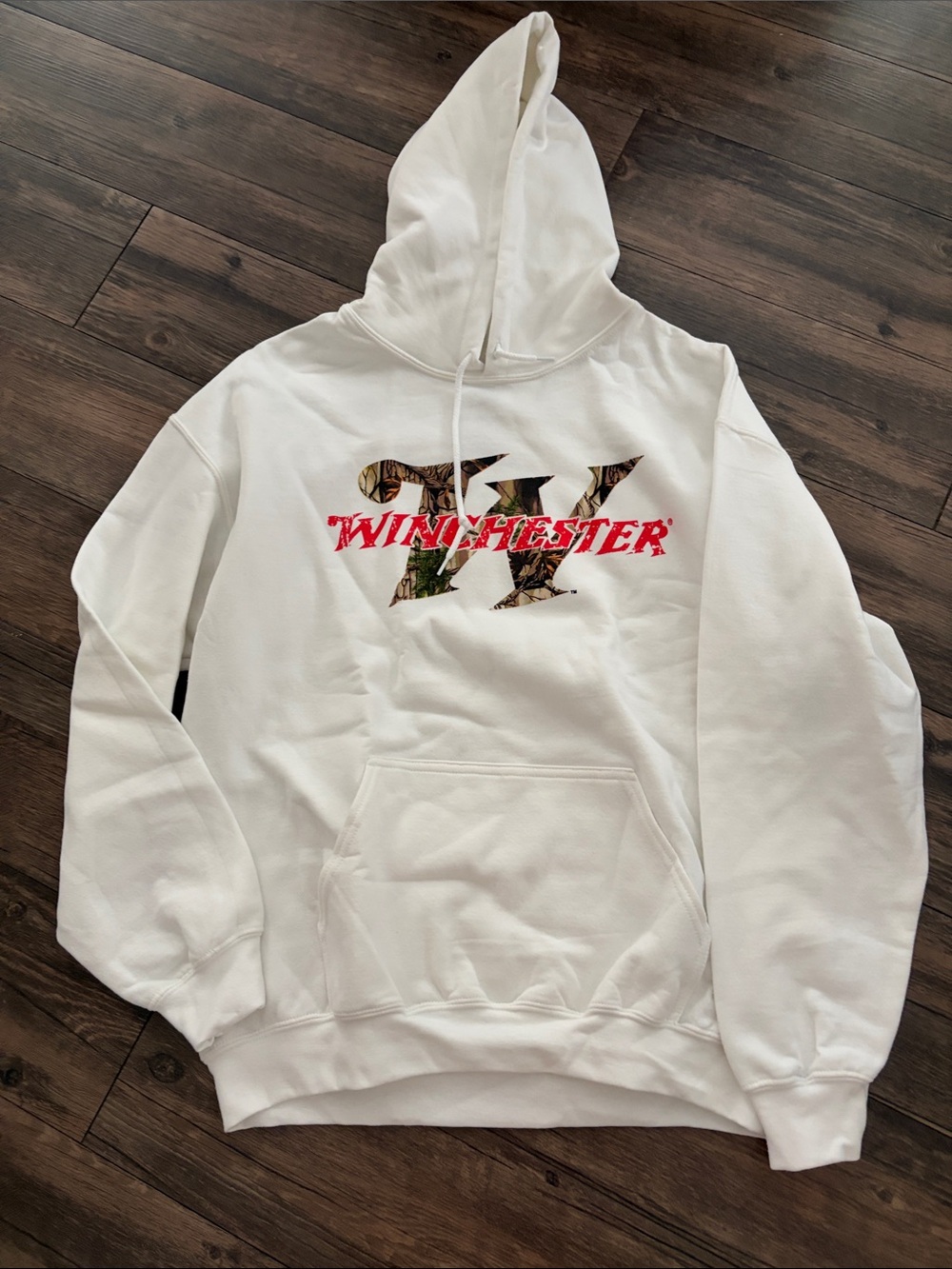 Winchester White Camo Logo Hooded Sweatshirt